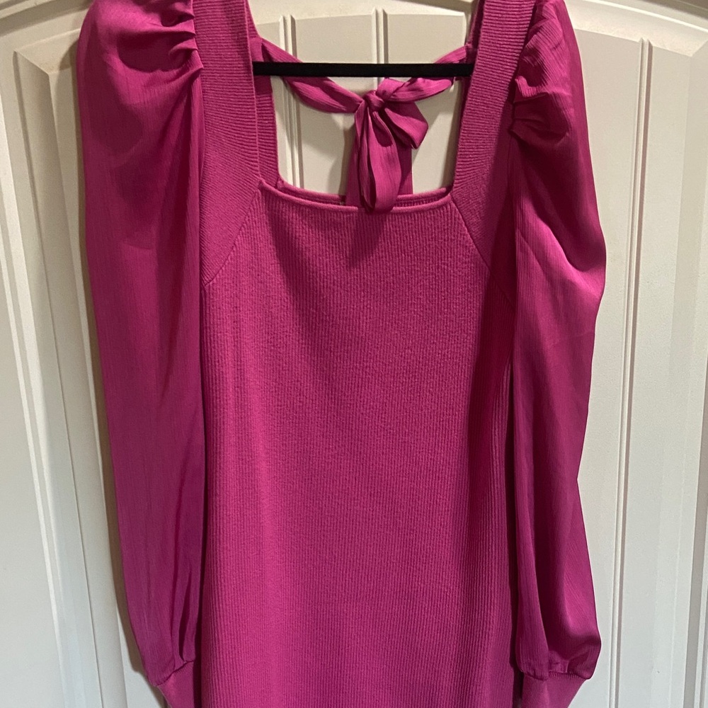 Cato Fuchsia Knit Top